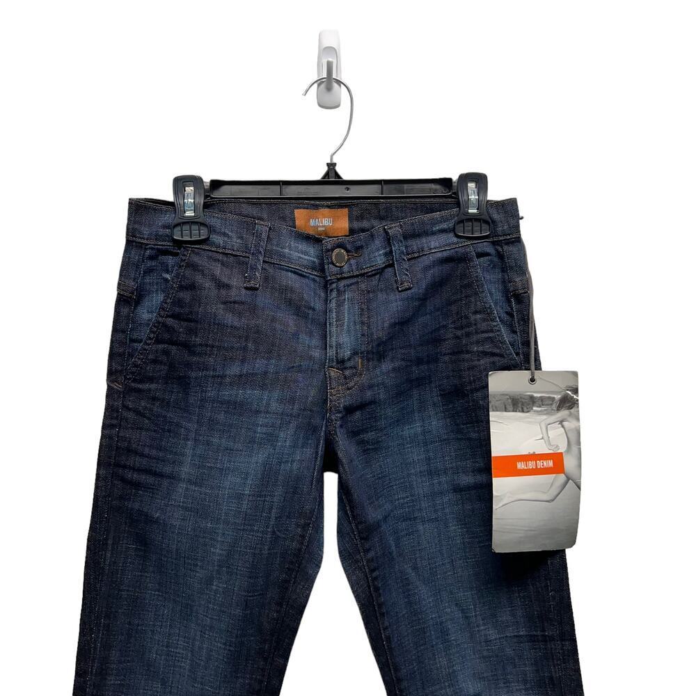 Anthropologie Malibu Denim Skinny‎ Jeans Dark Blue